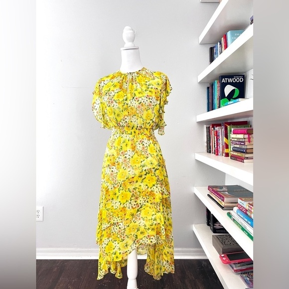 Romantic Shoshanna Summer Floral tiered dress size 2 - Picture 2 of 16
